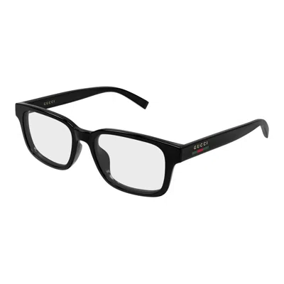 Gucci Demo Rectangular Men's Eyeglasses Gg2107ol 001 54 In Black
