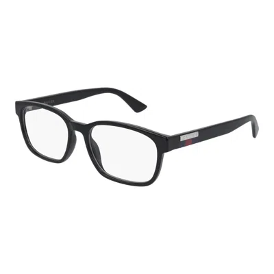 Gucci Demo Rectangular Men's Sunglasses Gg0749o 004 55 In Transparent
