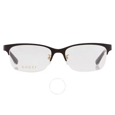 Gucci Demo Rectangular Titanium Men's Eyeglasses Gg0387oj 001 55 In Black