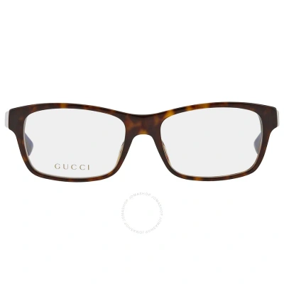 Gucci Demo Rectangular Unisex Eyeglasses Gg0006o 007 55 In N/a