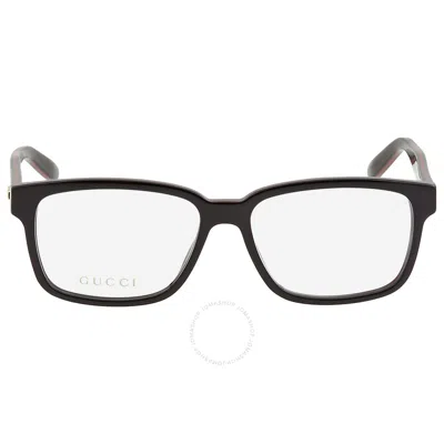 Gucci Demo Rectangular Unisex Eyeglasses Gg0272o 005 55 In Black