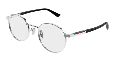 Gucci Demo Round Men's Eyeglasses Gg1966ok 001 51 In ["silver Tone"]