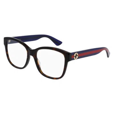 Gucci Demo Square Ladies Eyeglasses Gg0038on 003 54