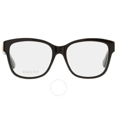 Gucci Demo Square Ladies Eyeglasses Gg0038on 011 54 In Black