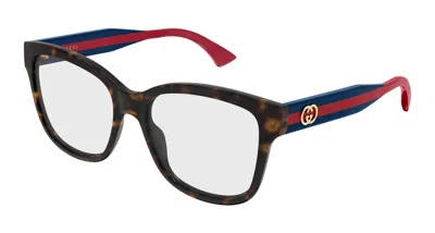 Gucci Demo Square Ladies Eyeglasses Gg0038onn 003 54 In ["blue"]