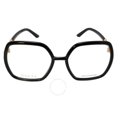 Gucci Demo Square Ladies Eyeglasses Gg0890o 001 55 In N/a