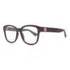 Gucci Demo Square Ladies Eyeglasses Gg1340o 004 54