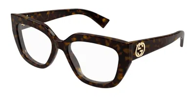 Gucci Demo Square Ladies Eyeglasses Gg1847o 004 53 In Green