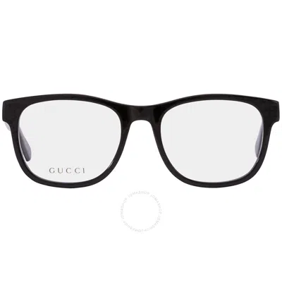 Gucci Demo Square Men's Eyeglasses Gg0004on 001 53 In Black