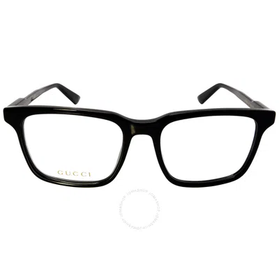 Gucci Demo Square Men's Eyeglasses Gg1120o 001 55 In Black