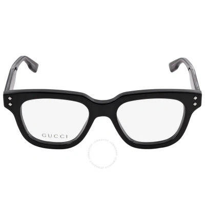Gucci Demo Square Men's Eyeglasses Gg1219o 001 50 In Black