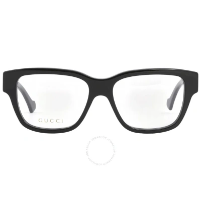 Gucci Demo Square Men's Eyeglasses Gg1428o 004 55 In Black