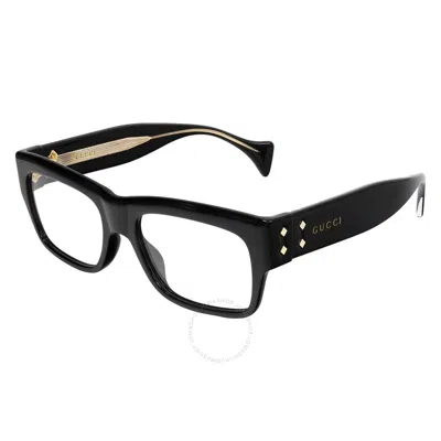 Gucci Demo Square Men's Eyeglasses Gg1707o 001 54 In Black