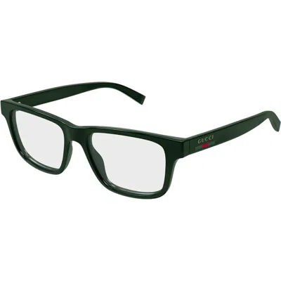 Gucci Demo Square Men's Eyeglasses Gg1987o 001 54 In Green