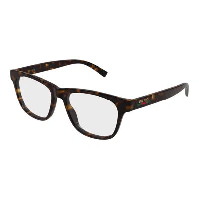 Gucci Demo Square Men's Eyeglasses Gg2108o 002 55 In Brown