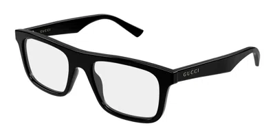 Gucci Demo Square Men's Eyeglasses Gg2184o 005 55 In ["black"]