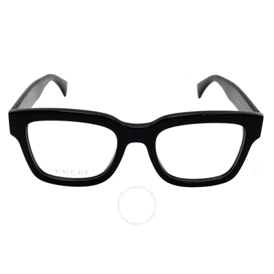 Gucci Demo Square Unisex Eyeglasses Gg1138o 001 52 In Black