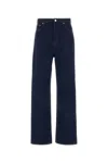 Gucci Mens Dark Blue Brand-embossed Mid-rise Straight-leg Jeans