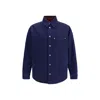 Gucci Denim And Flanel Reversible Shirt In Multi