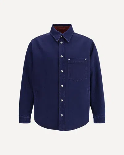 GUCCI DENIM AND FLANEL REVERSIBLE SHIRT