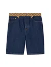 Gucci Belt-loop Denim Shorts