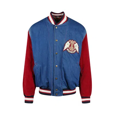 Pre-owned Gucci Denim Bomber Jacket 'multicolor' | Multi-color | Men's Size 48