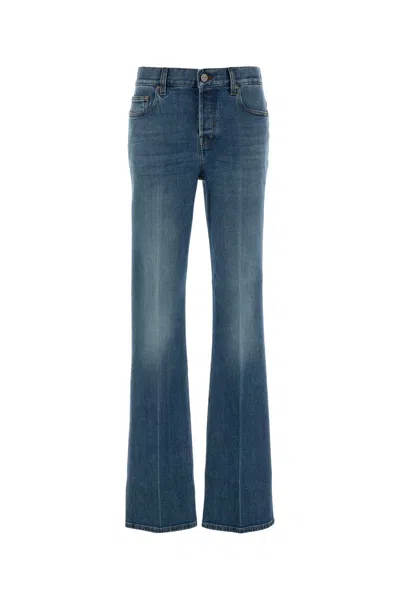 Gucci Denim Bottoms In Blue