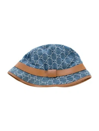 Pre-owned Gucci Denim Bucket Hat