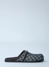 Gucci Horse Title Buckle Muller Shoes In Black