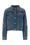 Gucci Stylish Denim Outerwear With Pockets And Sleeves In Blue