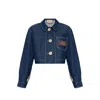 Gucci Denim Jacket Women In Blue