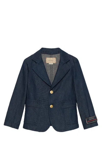 Gucci Kids' Denim Jacket In Blue