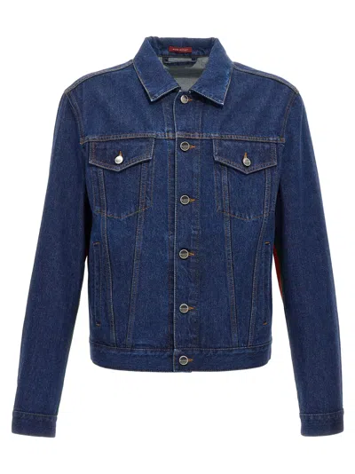 Gucci Denim Jacket Casual Jackets And Parka Blue