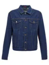 Gucci Denim Jacket Casual Jackets And Parka Blue In Blue