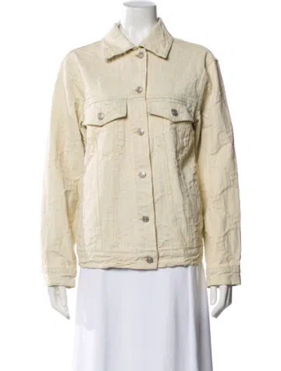 Pre-owned Gucci Denim Jacket In Neutral