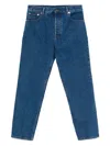Gucci Men Slim Fit Denim Cotton Jeans In Blue