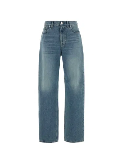 Gucci Women Denim Jeans In Blue