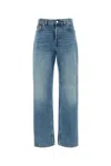 Gucci Logo Patch Straight-leg Jeans In Lightblue