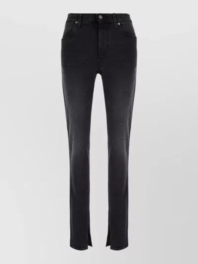 Gucci Denim Jeans Skinny Fit Belt Loops Five Pockets In Black