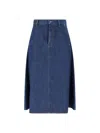 Gucci Knee Length And Midi Skirts In Blue