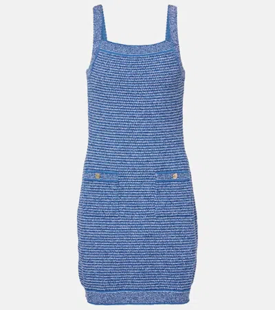 Gucci Denim Minidress In Blue