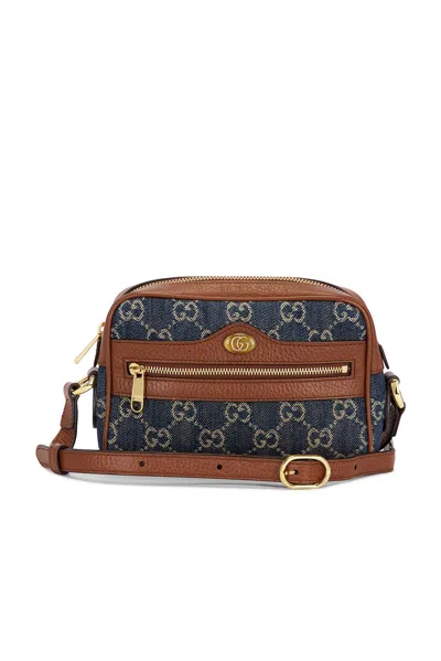Pre-owned Gucci Denim Ophidia Shoulder Bag