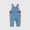 Gucci Denim Overalls With Web