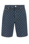 Gucci Shorts Jacquard In Blue