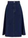 Gucci Knee Length And Midi Skirts In Blue