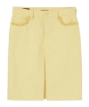 Gucci Denim Skirt With Embroidery In Yellow