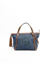 Gucci Denim Soho Bag In Blue