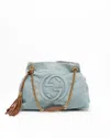 Gucci Denim Soho Chain Tote Bag