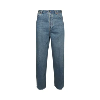 Pre-owned Gucci Denim Trouser 'blue'