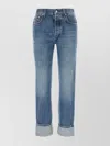 GUCCI DENIM TROUSERS WITH BACK PATCH POCKETS